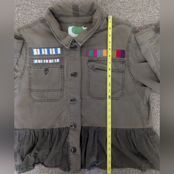 Anthropologie Brown Jacket with Colorful Accents - Picture 7 of 7